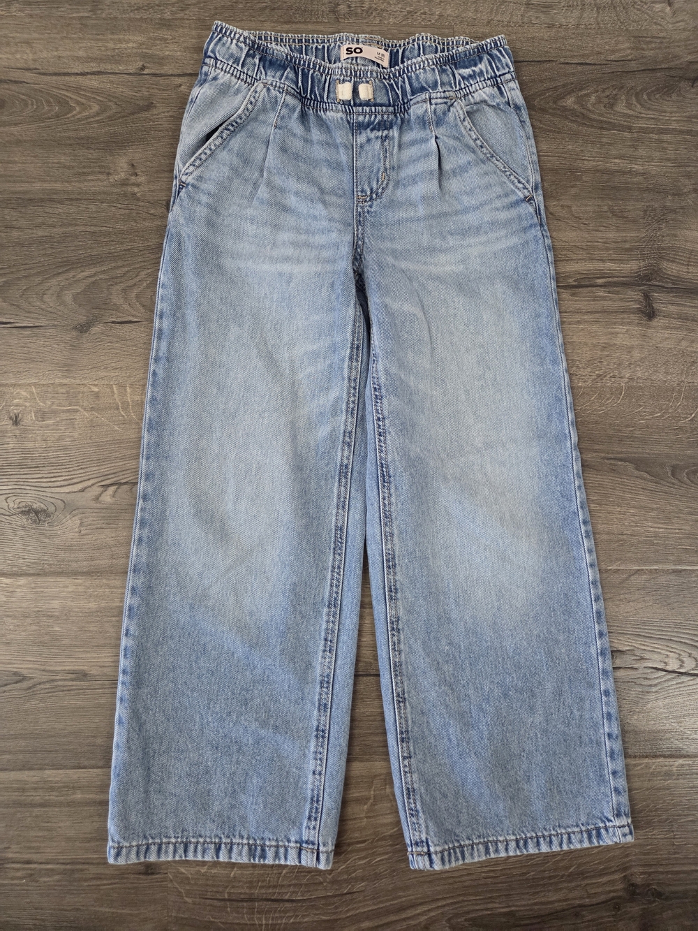 SO Light Blue Girls' Wide-Leg Jeans Size 8